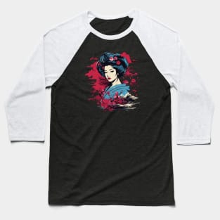 Geisha Elegance Baseball T-Shirt